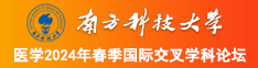 威远县女人日批视频南方科技大学医学2024年春季国际交叉学科论坛